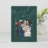 結婚した明るい |休日結婚のお知らせ シーズンカード (スタンド正面)