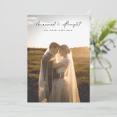 結婚した明エレガントるい新婚フォトクリスマス シーズンカード (スタンド正面)