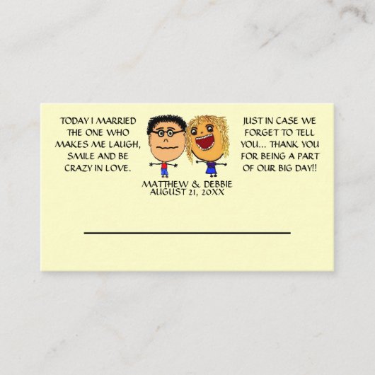 結婚した最高の友の結婚プレイスカード プレイスカード (正面)