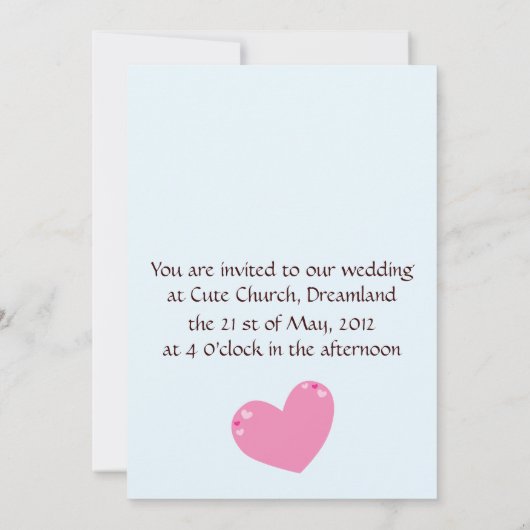 結婚した犬カップル セーブザデート (裏面)