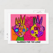 結婚した長い ポストカード (正面/裏面)