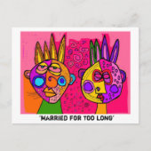 結婚した長い ポストカード (正面)