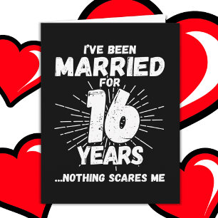 結婚した16年おもしろい16結婚周年 カード