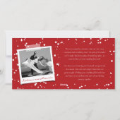 結婚した3メリー枚の写真のコラージュシンプル結婚の シーズンカード (裏面)