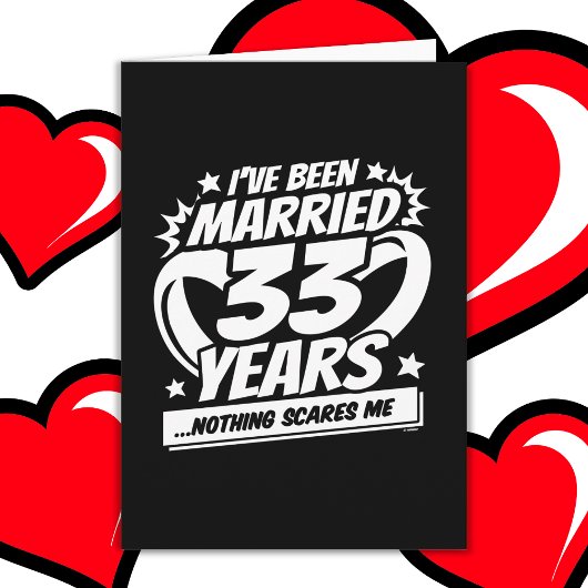 結婚した33年おもしろい33結婚周年 カード