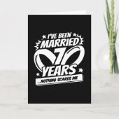 結婚した7年おもしろい7結婚周年 カード (正面)