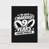 結婚した9おもしろい年結婚9周年 カード (正面)