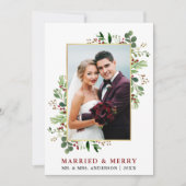 結婚した&ウォーターメリーカラーグリーナリーベリー金ゴールド シーズンカード (正面)