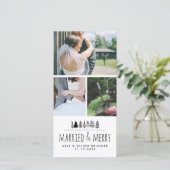 結婚した&クメリーお洒落リスマスツリー | 三 シーズンカード (スタンド正面)