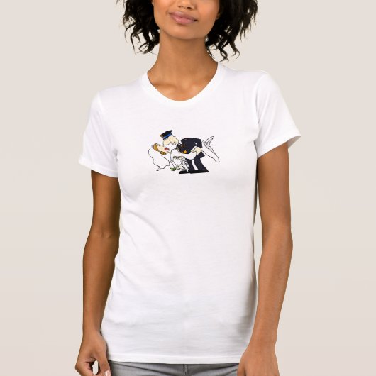 結婚した 💑 シャツ、販売中！ Tシャツ (正面)
