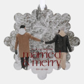 結婚した&ニューメリーライワズの写真 オーナメントカード (裏面)