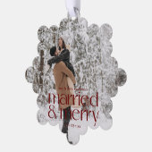 結婚した&ニューメリーライワズの写真 オーナメントカード (左)