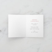 結婚した&バメリーウエレガントアーチフォトホリデー シーズンカード (内部)