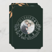 結婚した&ブライトさん&ミセスFolids & Crest写真 シーズンカード (正面/裏面)