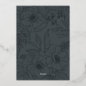 結婚した&ブライトフォイル結婚ホリデー 箔シーズンカード (裏面)