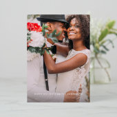 結婚した&ブライトブラシ付きホリデーオーバーレイ 箔シーズンカード (立ち正面)