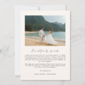 結婚した&ブライトホリデークリスマスカードアーチフォト 招待状 (裏面)