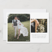 結婚した&ブライトモダンホリミニマルー・フォト・カード シーズンカード (裏面)