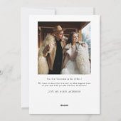 結婚した&ブライトヴィンテージエレガンス写真 シーズンカード (裏面)