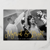 結婚した&ブライト結婚の写真 箔シーズンカード (正面)