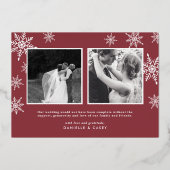 結婚した&ブライト結婚の写真 箔シーズンカード (裏面)