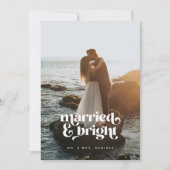 「結婚した&ブライト」新着写真クリスマスカード シーズンカード (正面)