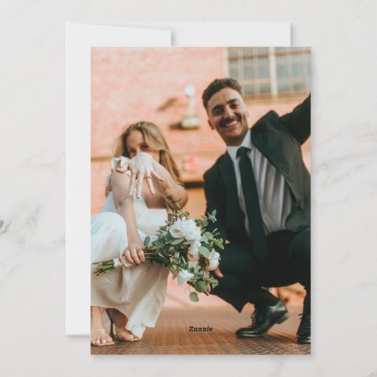 「結婚した&ブライト」新着写真クリスマスカード シーズンカード (裏面)