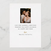 結婚した&ホイメリールホリデーカード 箔シーズンカード (裏面)