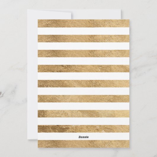 結婚した&メリーエレガント金ゴールドクリスマスツリー写真 シーズンカード (裏面)