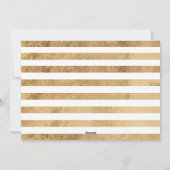 結婚した&メリーエレガント金ゴールド・ホリデー・ツリー3 Photo シーズンカード (裏面)