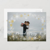 結婚した&メリークリスマスの写真はがき シーズンポストカード (正面/裏面)