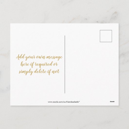 結婚した&メリークリスマスの写真はがき シーズンポストカード (裏面)