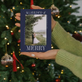 結婚した&メリークリスマスハッピーホリデーズ写真 シーズンカード