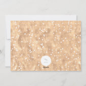 結婚した&メリーブラシスクリプト写真モダン結婚の シーズンカード (裏面)