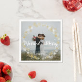 結婚した&メリーホリ結婚ー写真 スタンダードカクテルナプキン (インサイチュ)