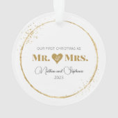 結婚した&メリー初めてのクリスマス オーナメント (裏面)