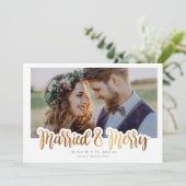 結婚した&メリー結婚のフォトフォイル シーズンカード (スタンド正面)