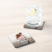 結婚した&メリー結婚s Thank you Christmas Photo コースター (右側)