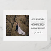 結婚した&メリー金ゴールドフォイルサンキューカード 箔シーズンカード (裏面)