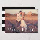 結婚した&メリー |ホリデーフォトカード シーズンカード (正面/裏面)
