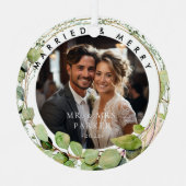 結婚した&メリー!ユーカリエレガントプトゥス，写真 メタルオーナメント (正面)