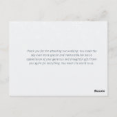 結婚した&メリー |ルスチ結婚ャンの発表 ポストカード (裏面)