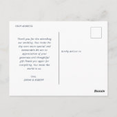 結婚した&メリー |休日結婚のお知らせ ポストカード (裏面)