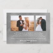 結婚した&メリー-数々のフォトコラージュホリデーチョーク シーズンカード (裏面)