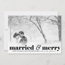 結婚した & メリー |結婚式 |クリスマス シーズンカード