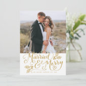 結婚した&メリー Photo Thank You金ゴールド シーズンカード (スタンド正面)