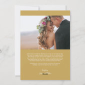 結婚した&メリー Photo Thank You金ゴールド シーズンカード (裏面)