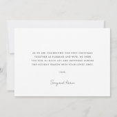 結婚した&モダンメリー書道クリスマスカード 招待状 (裏面)