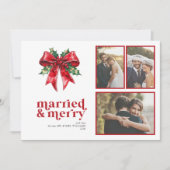 結婚した&レッドメリー・ボウ・ホリー新着写真3枚 シーズンカード (正面)