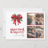 結婚した&レッドメリー・ボウ・ホリー新着写真4枚 シーズンカード (正面)